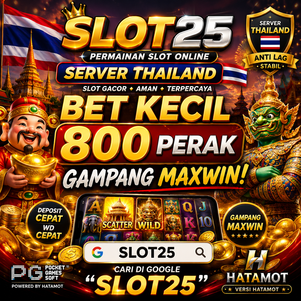 Slot25 Permainan Slot Online Server Thailand Bet Kecil 800 Perak Gampang Maxwin Versi Hatamot